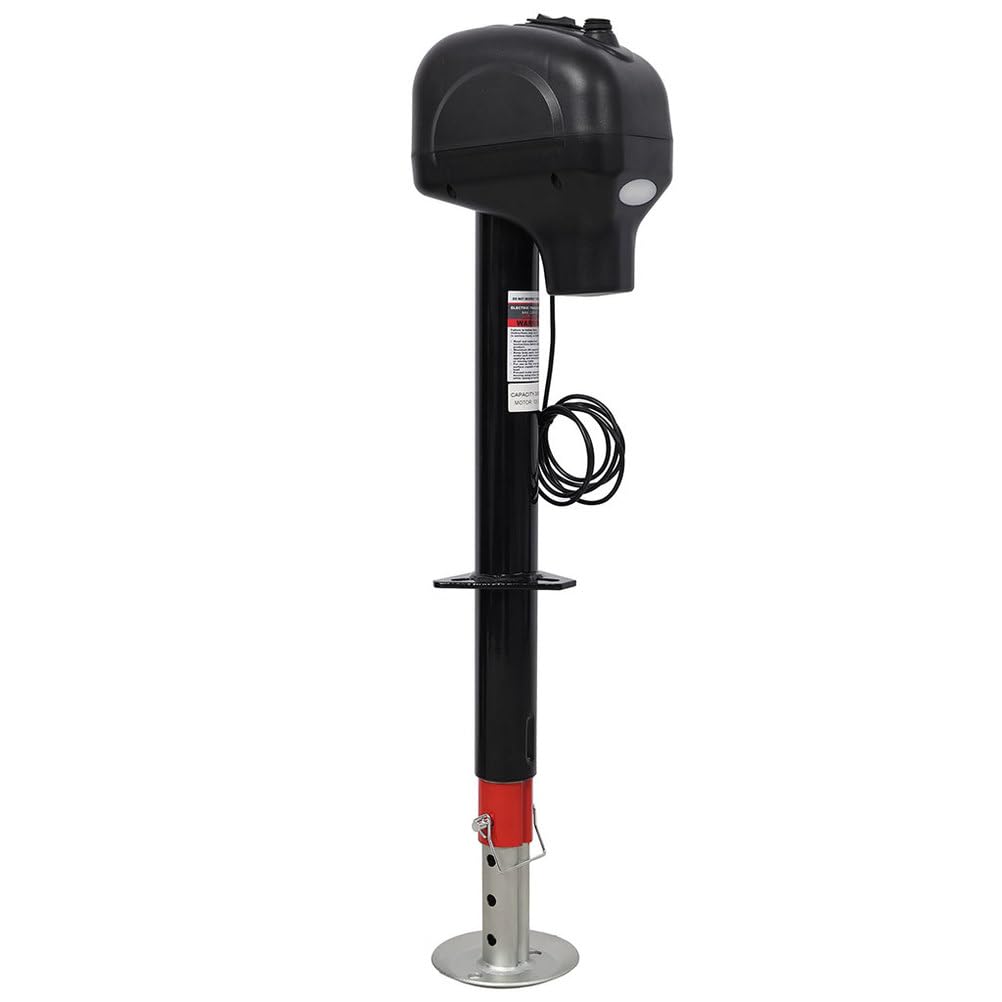 Electric Trailer Jack 3500 LBS 12V DC Power Tongue Jack with Adjustable Drop Leg W3015