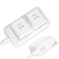 White Dual Slot Camera Battery Charger A849
