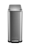 50L Slim Stainless Steel Step Trash Can with Soft-Close Lid R5646