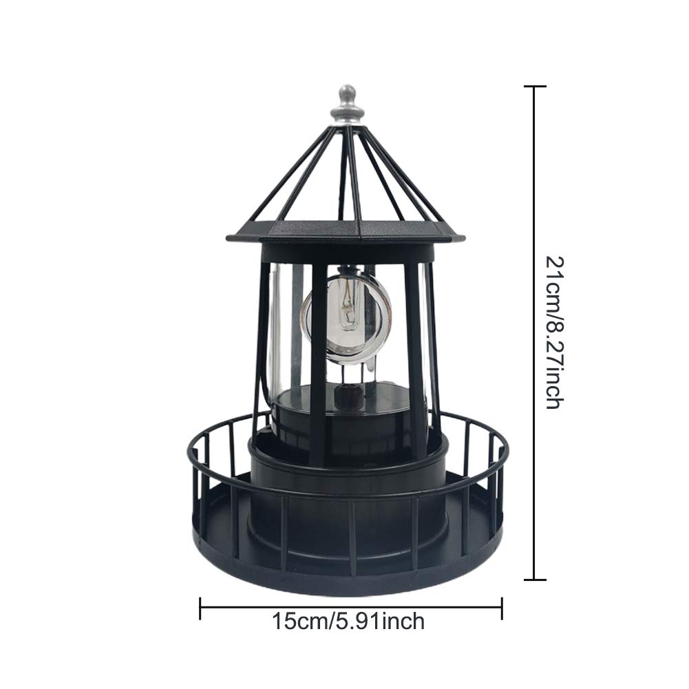 Solar LED Rotating Lighthouse Light I38149