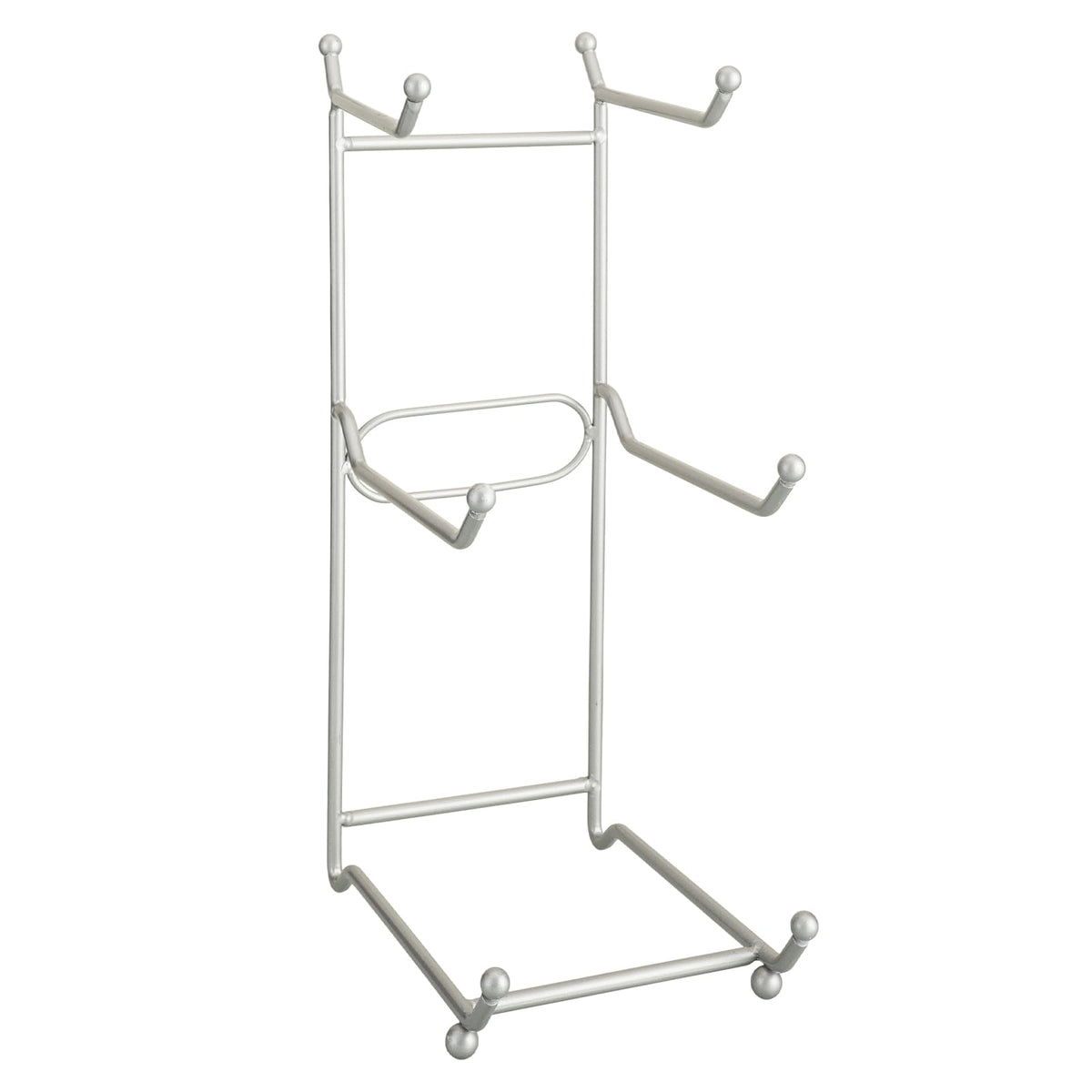 3 Tier Ceramic Serving Bowls with Metal Stand U740134