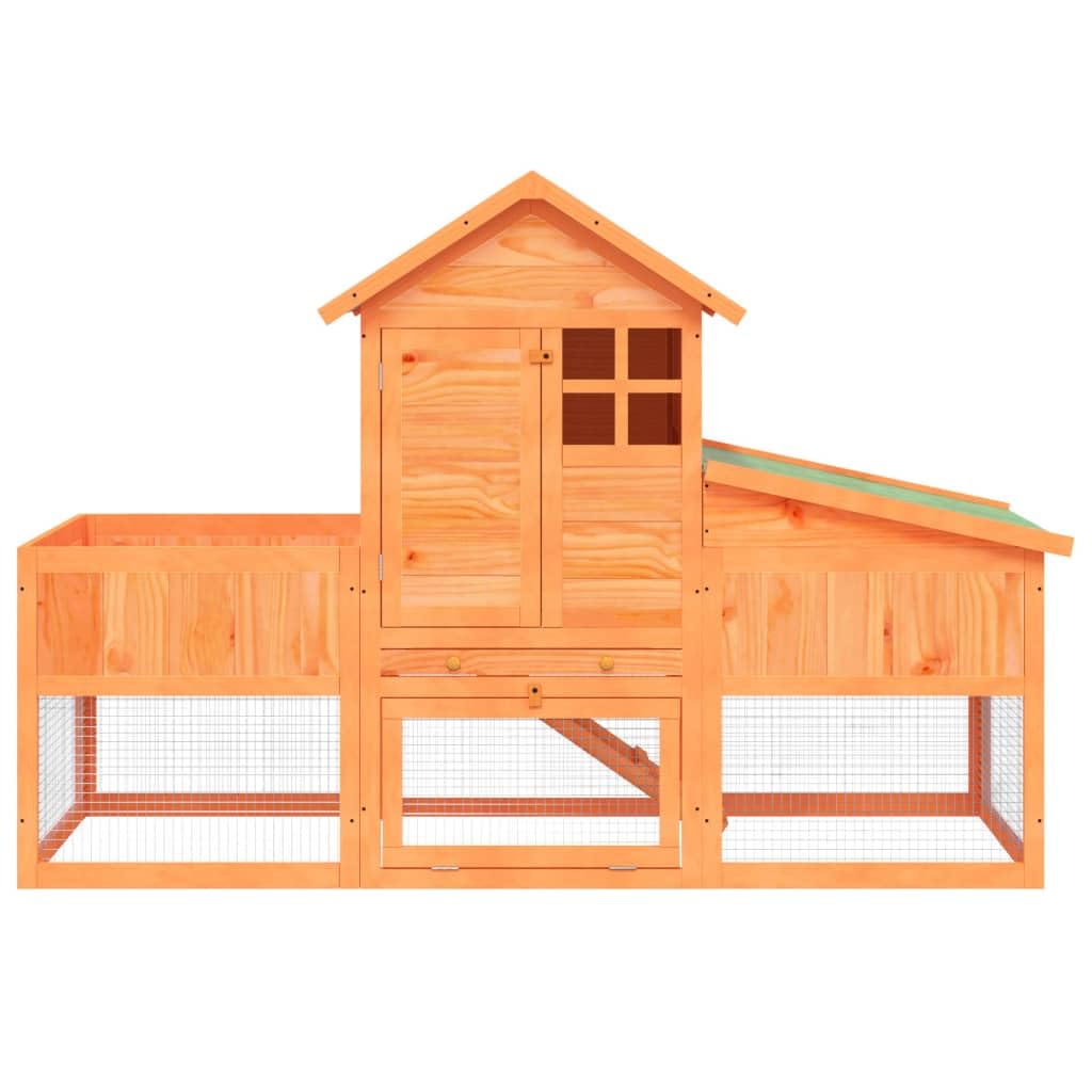 Wooden 2-Tier Rabbit Hutch O763796