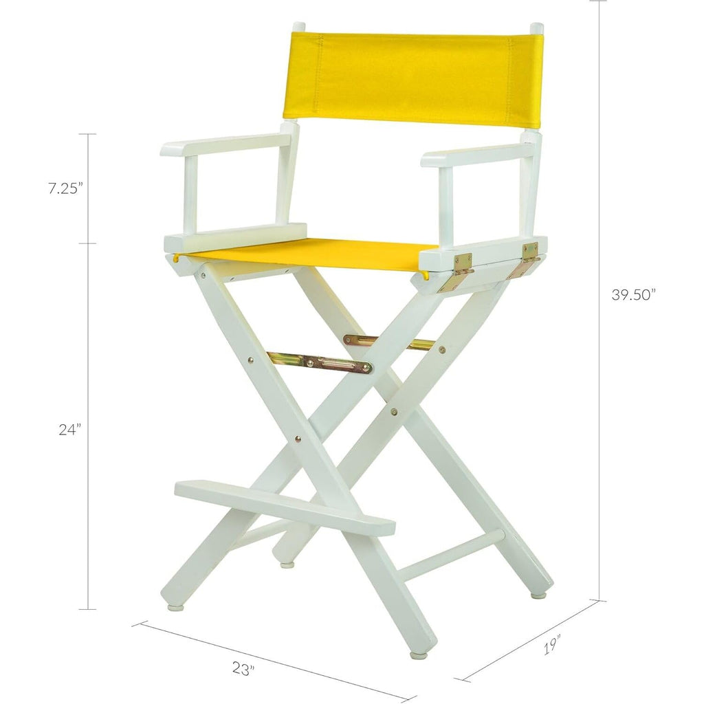 Solid Wood Folding Director's Chair with Canvas Seat U75602