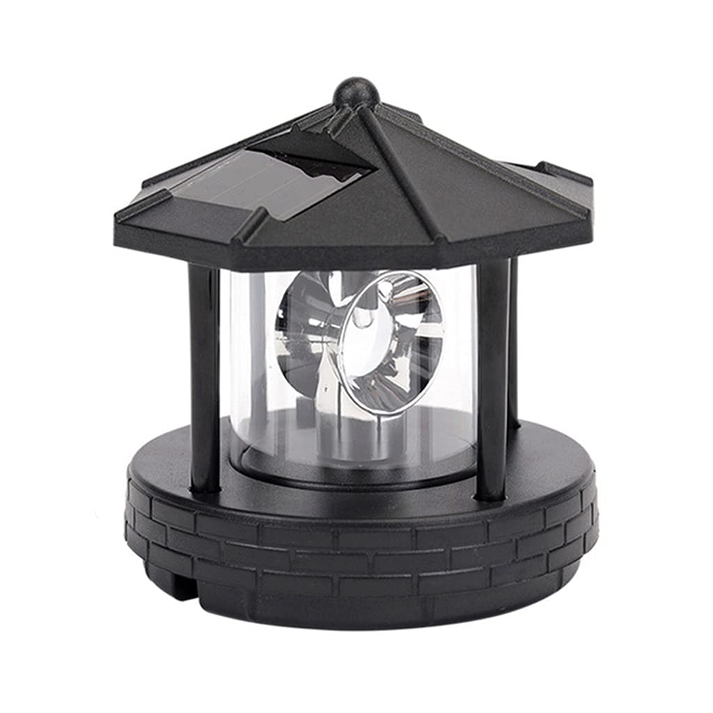 2 Pieces Solar Powered Lighthouse Shape Light V211