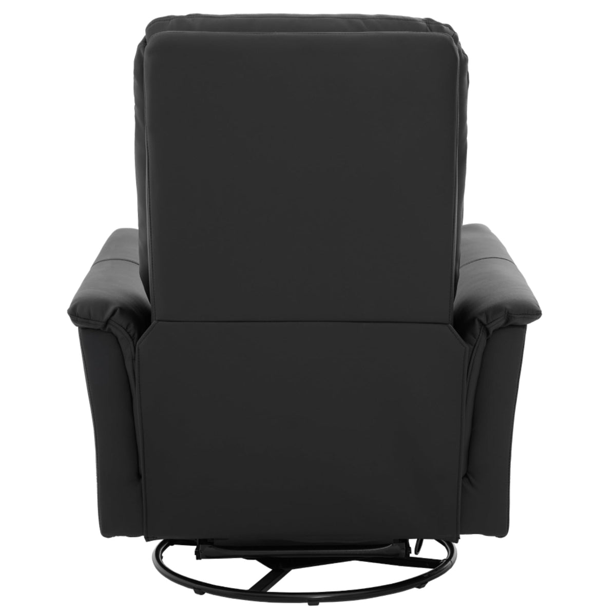 Black Boucle Swivel Rocker Glider Lounge Chair J6534