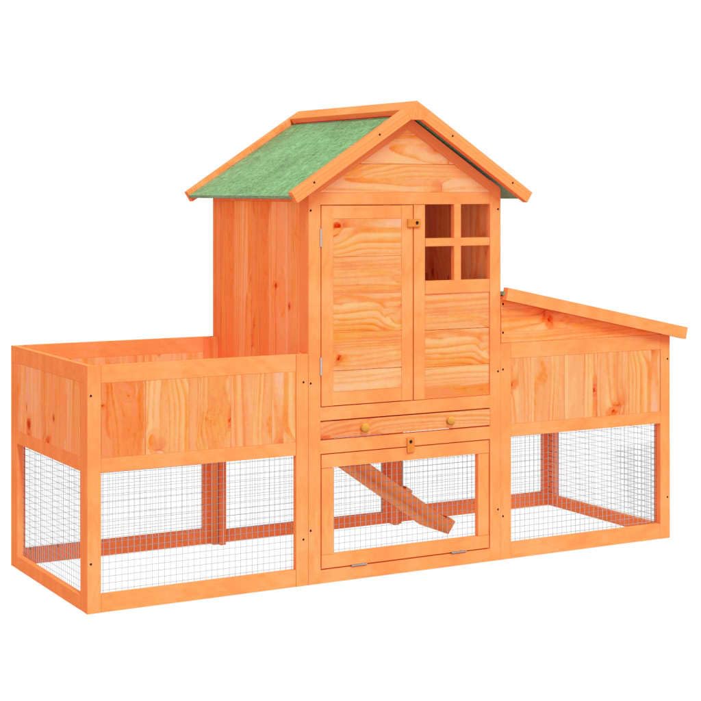 Wooden 2-Tier Rabbit Hutch O763796