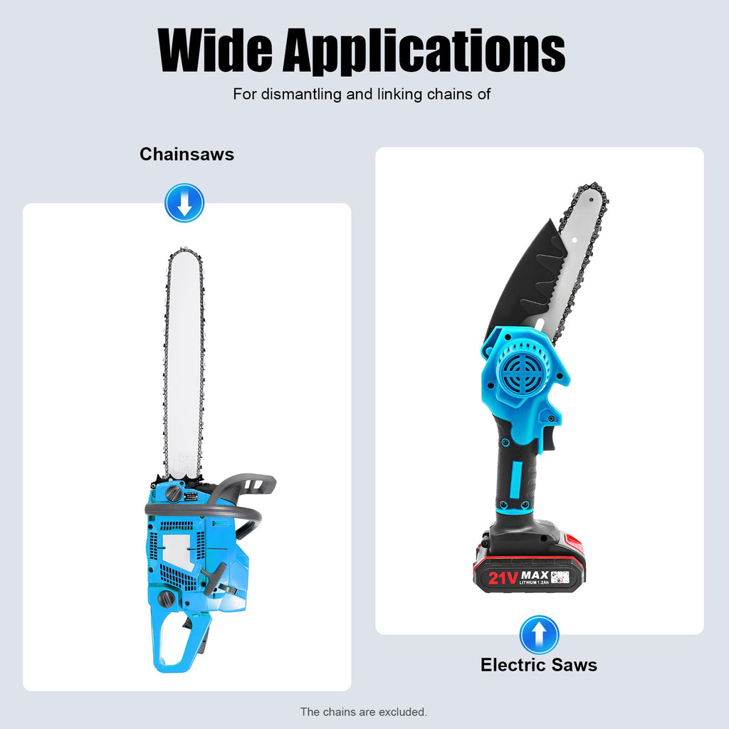 Heavy Duty 2 in 1 Chain Breaker & Riveter Tool with 3 Punches & 2 Connectors Y156