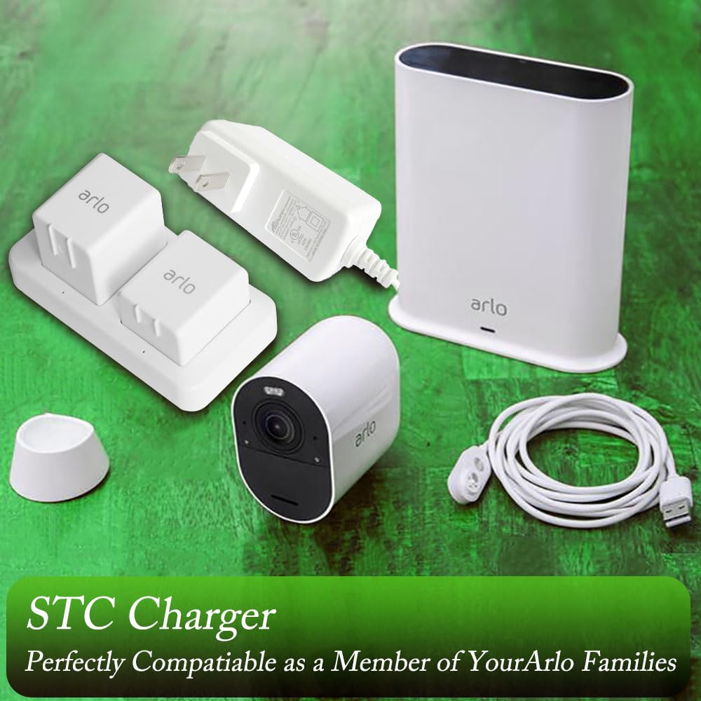 White Dual Slot Camera Battery Charger A849