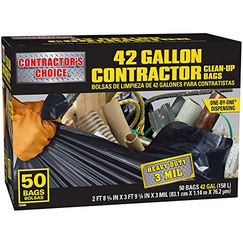 42-Gallon Outdoor Construction Trash Bags G45399