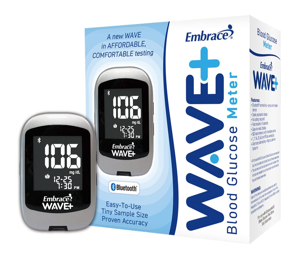 Bluetooth Diabetes Testing Prepack with 3 Meters and 24 Boxes of 50ct Blood Test Strips L84409