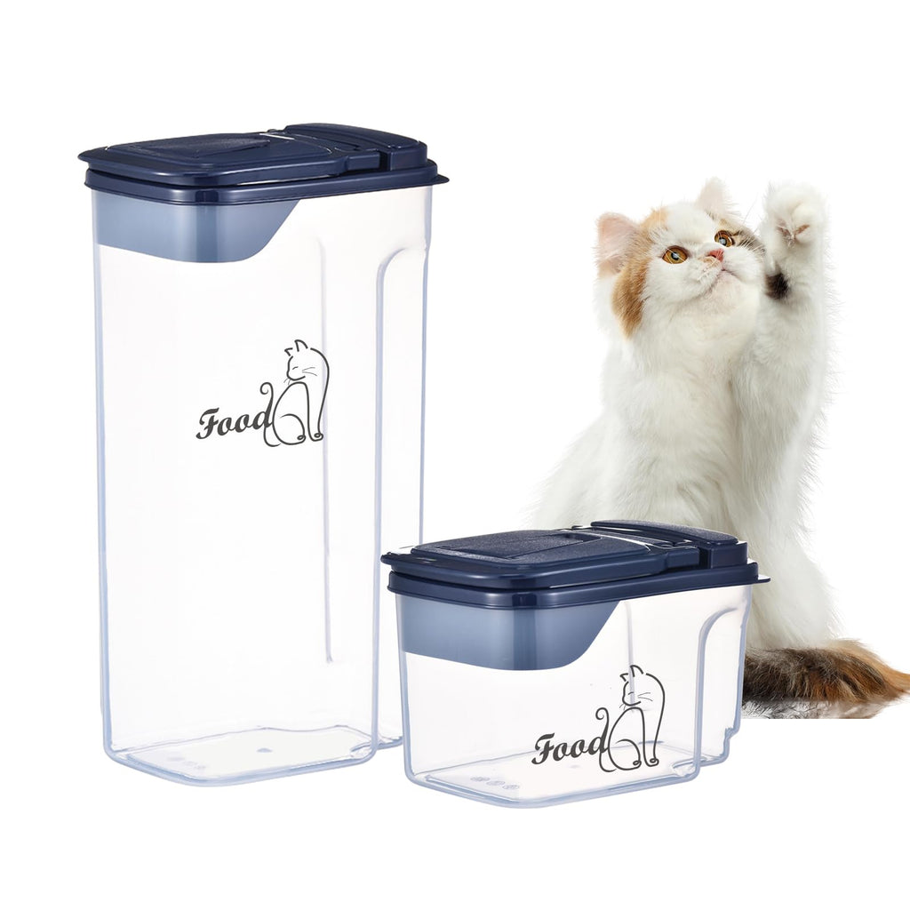 2 Pcs Airtight Pet Food Containers with Pour Spout X7018