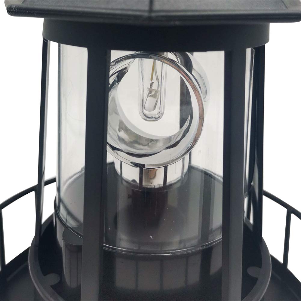 Solar LED Rotating Lighthouse Light I38149