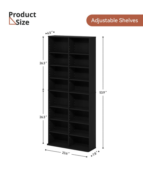 16-Shelf DVD Storage Rack G544