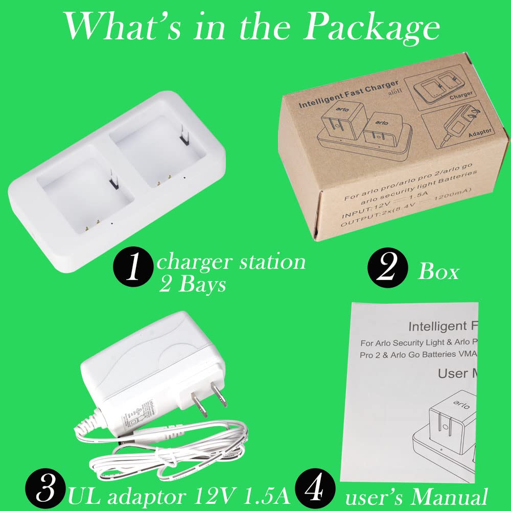 White Dual Slot Camera Battery Charger A849