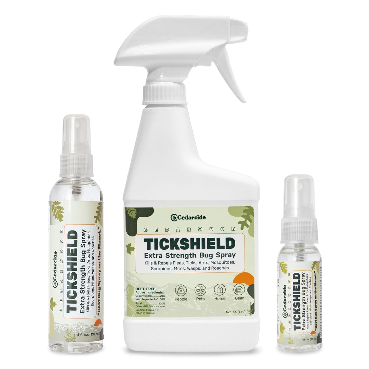 Cedar Oil Spray for Ticks, Fleas, Chiggers & Mosquitoes O5956