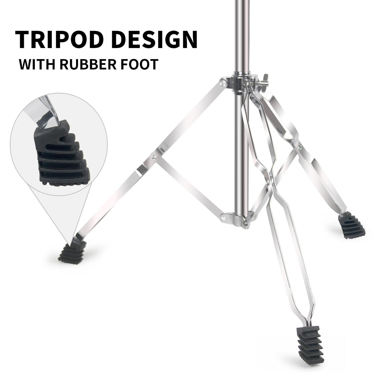 2 Pack Boom Cymbal Stand + Drum Sticks Holder + 2 Pair 5A Drum Sticks N67605
