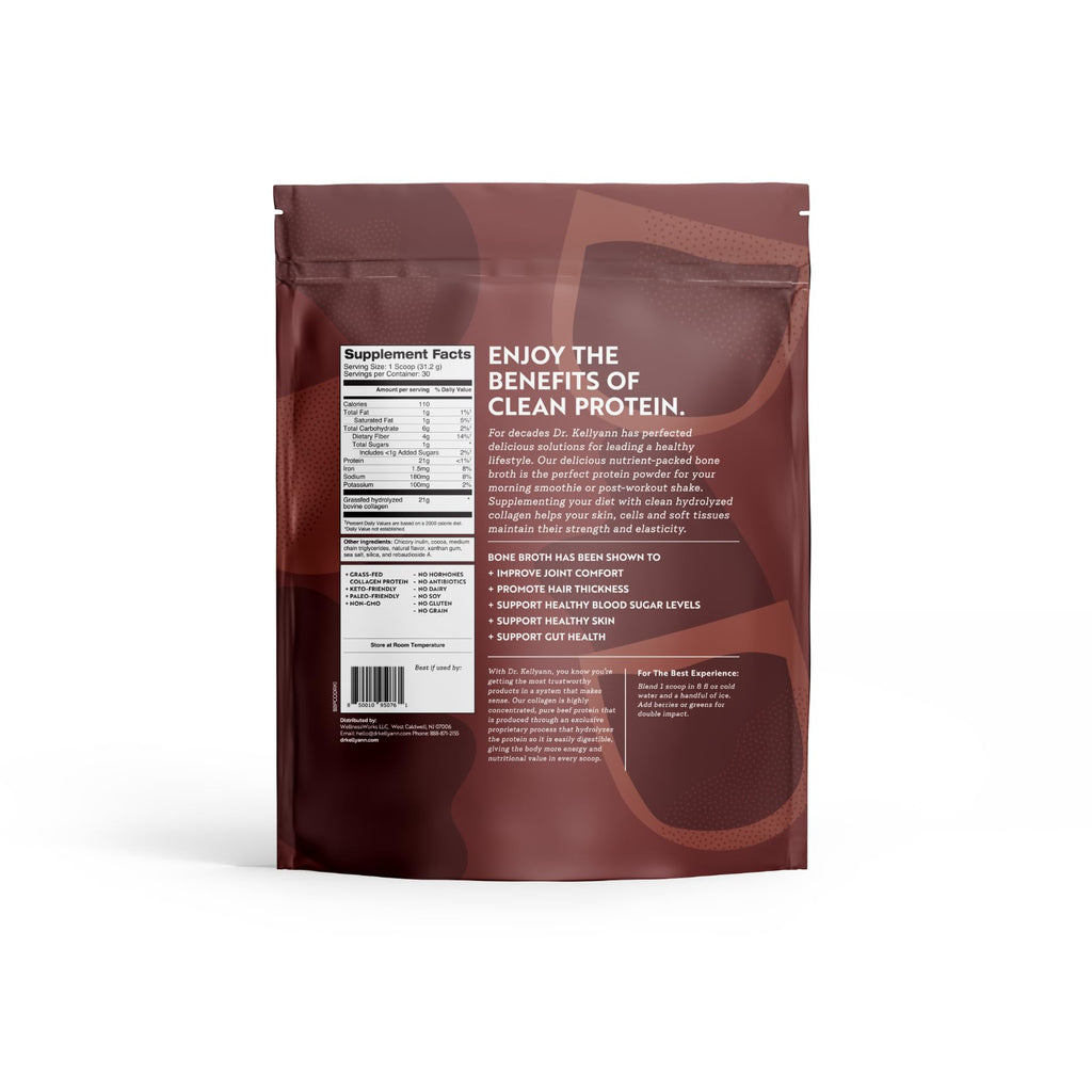 Chocolate Bone Broth Protein Powder 30 Servings V136126