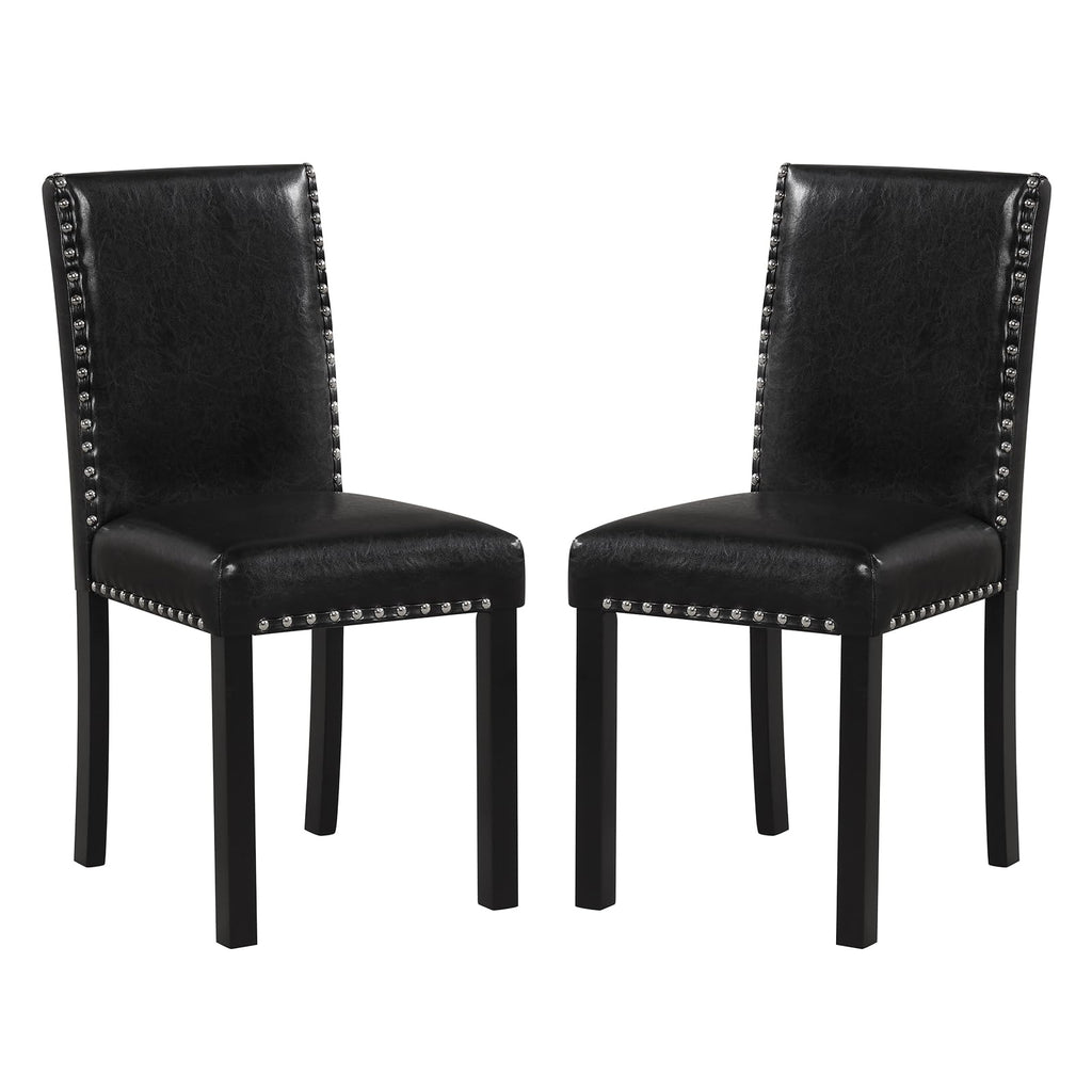 Faux Leather Upholstered Dining Chairs Set of 2 R12552