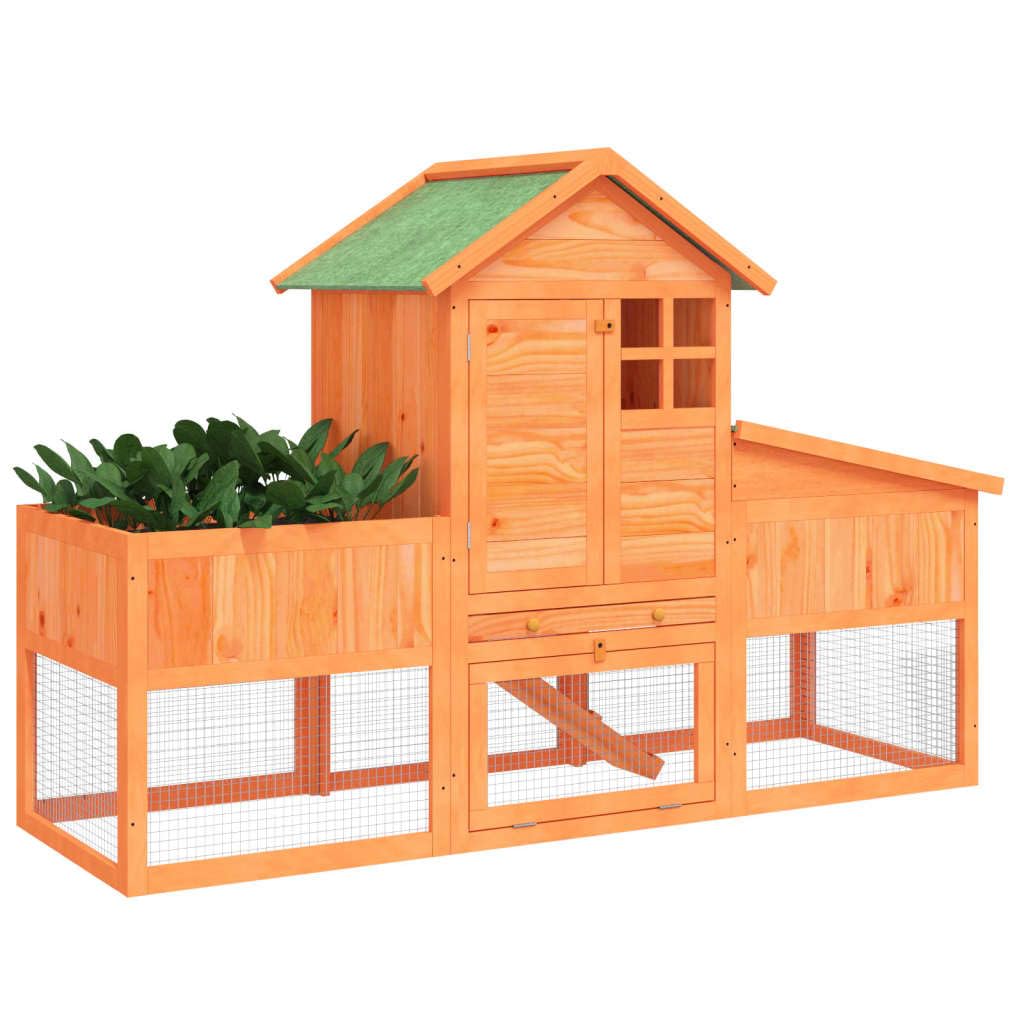 Wooden 2-Tier Rabbit Hutch O763796