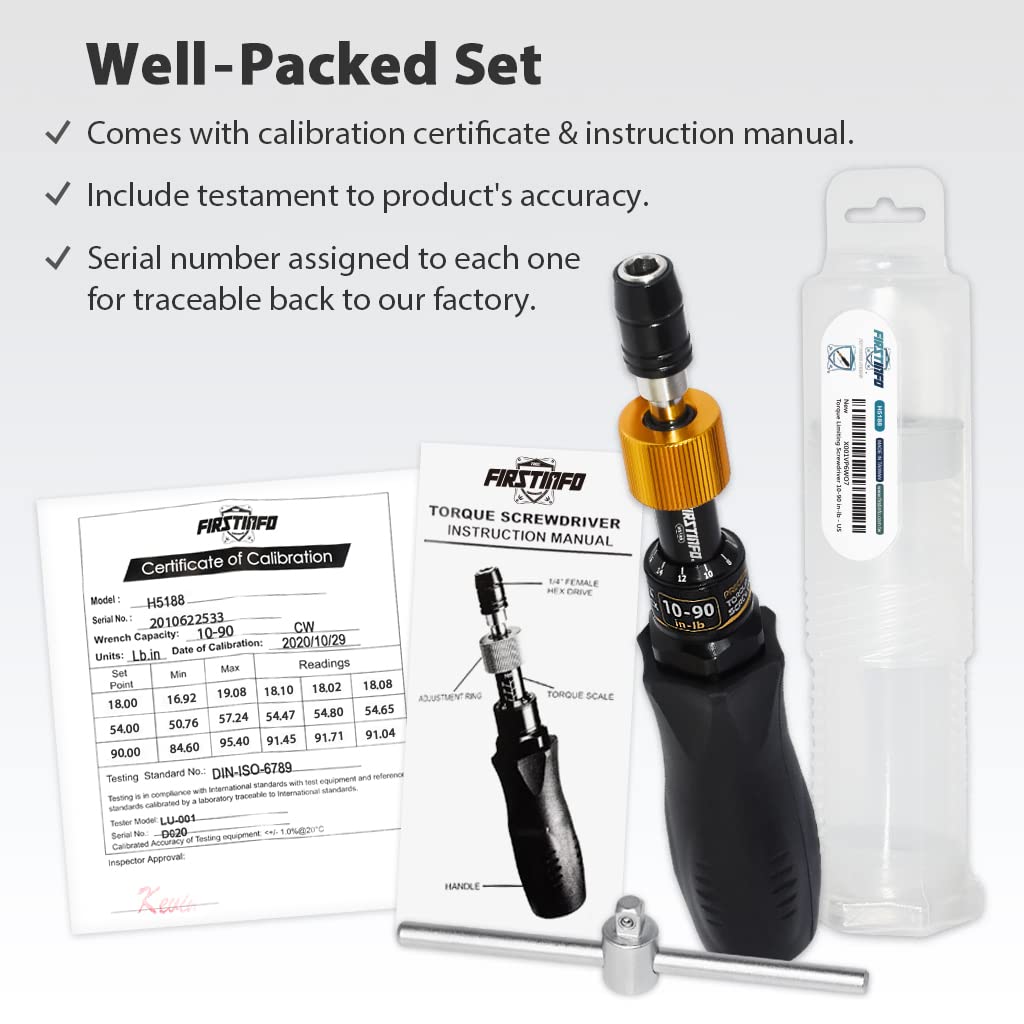 Certified Limiting Torque Screwdriver with T-Handle C26031