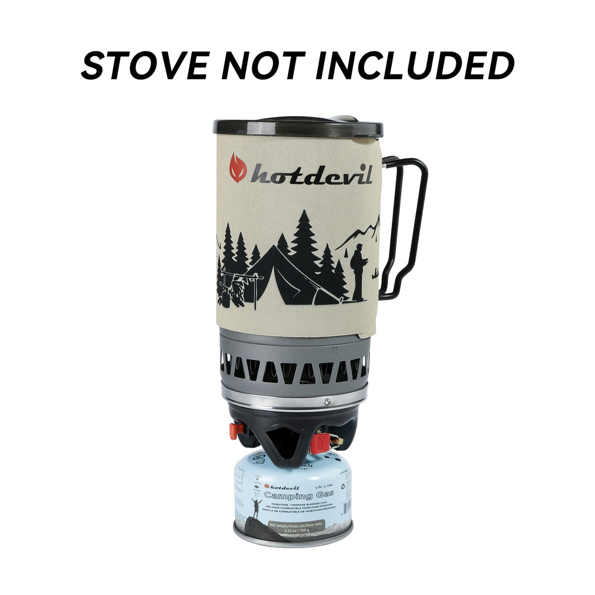 Isobutane Propane Camping Fuel Canister 3.53oz 4 Packs A1984