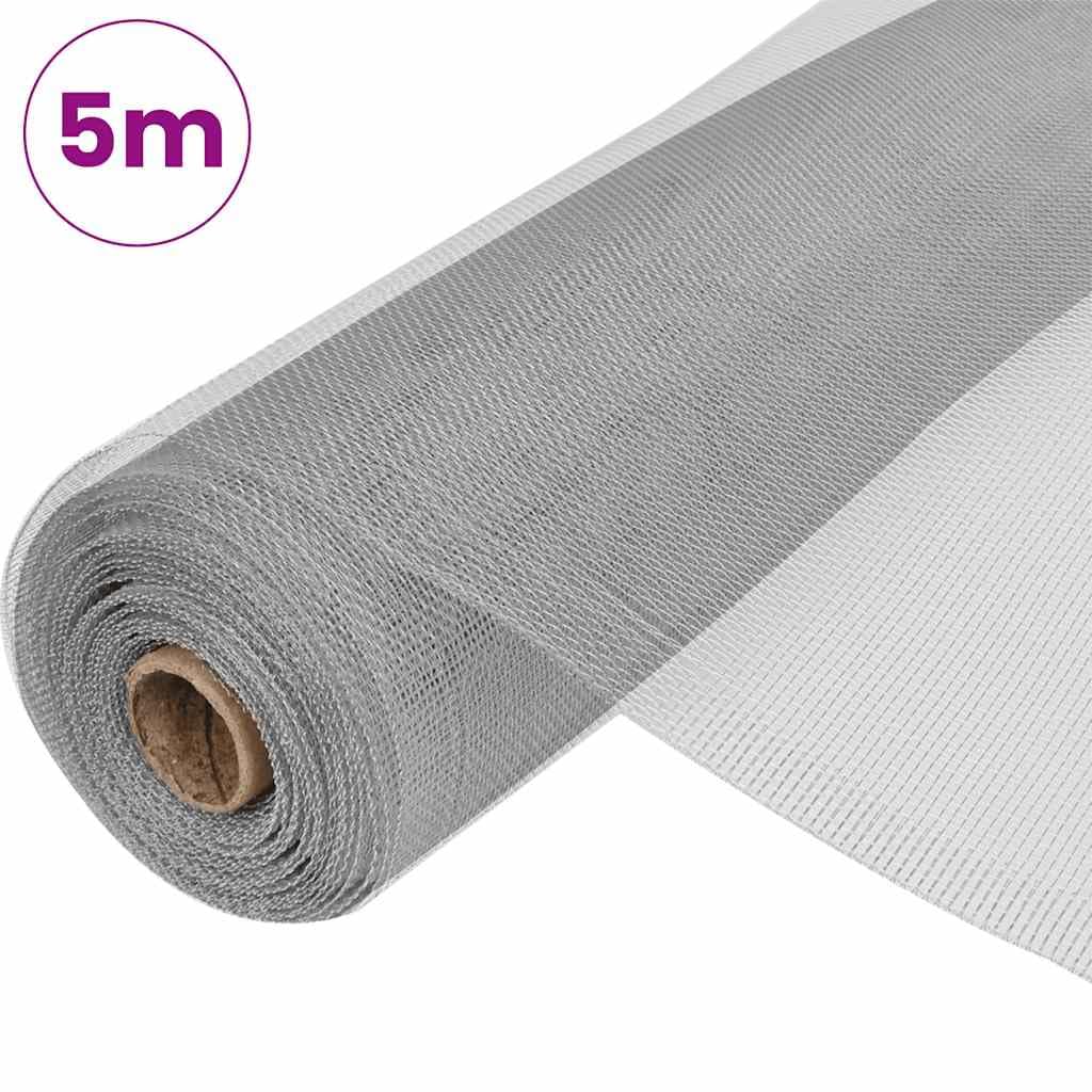 Aluminum Mesh Screen 39.4x196.9 Inch Silver N821616