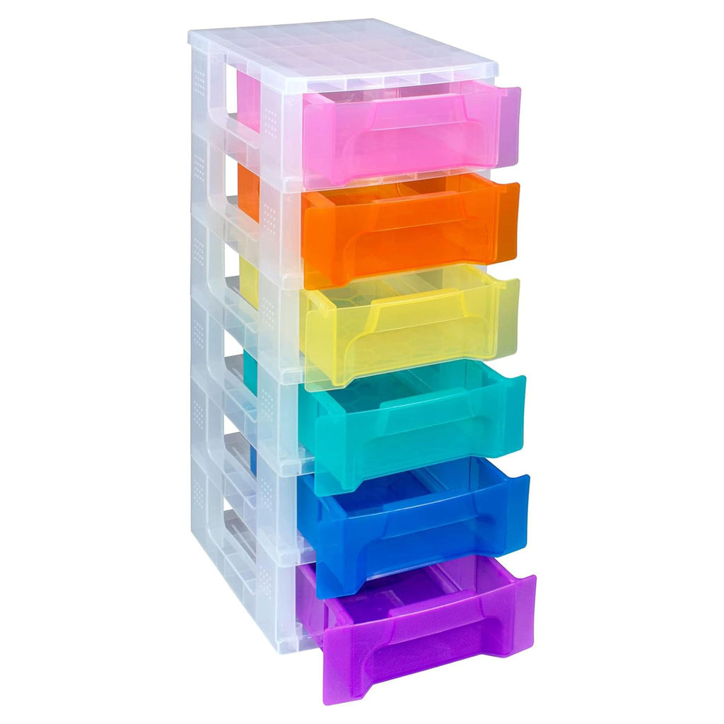 6 Drawer Plastic Rolling Storage Cart N4678