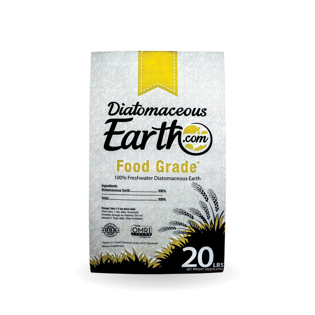 Food Grade Diatomaceous Earth 20lb Organic Powder N9916