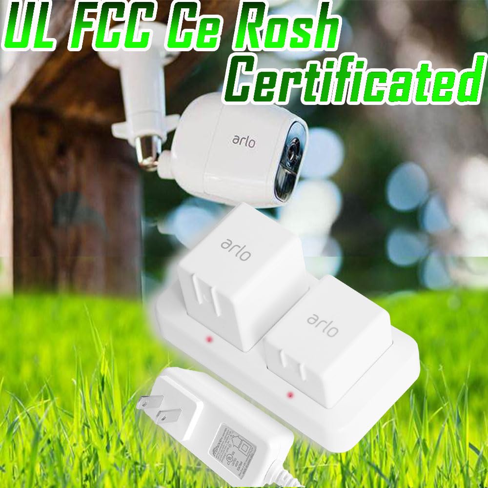 White Dual Slot Camera Battery Charger A849