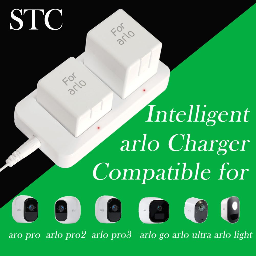 White Dual Slot Camera Battery Charger A849