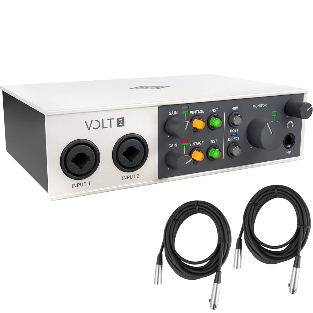 USB Audio Interface with 2 XLR Cables P1749