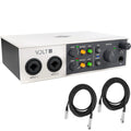 USB Audio Interface with 2 XLR Cables P1749