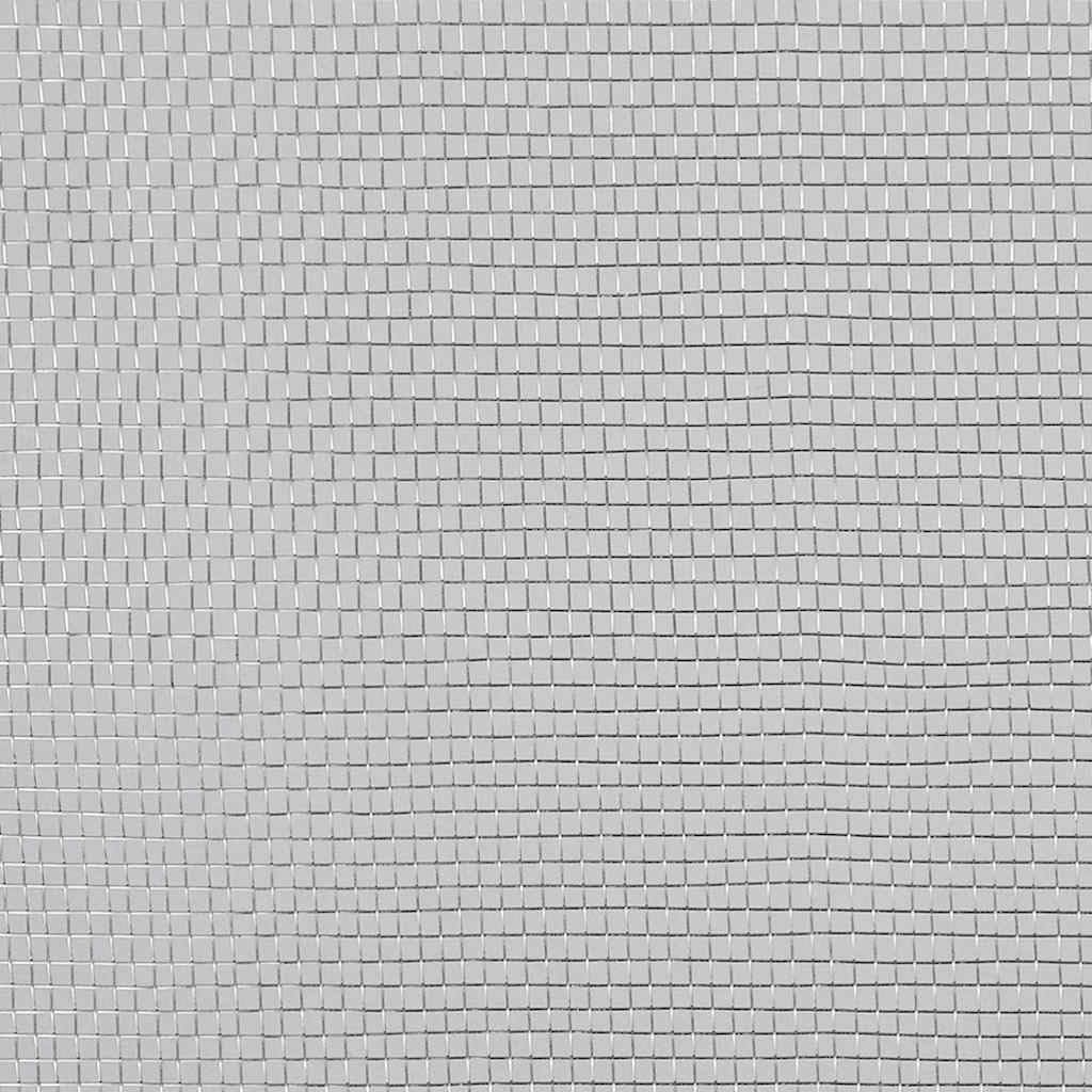 Aluminum Mesh Screen 39.4x196.9 Inch Silver N821616