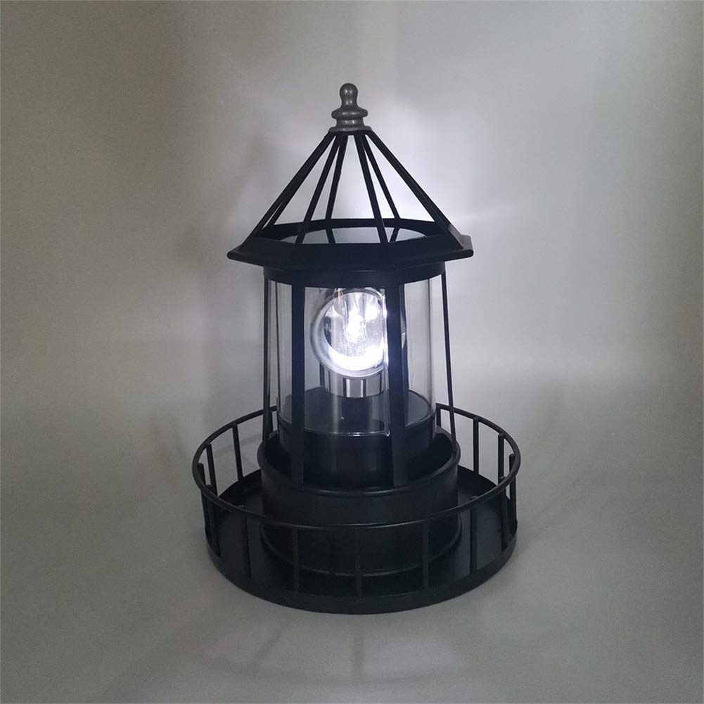 Solar LED Rotating Lighthouse Light I38149