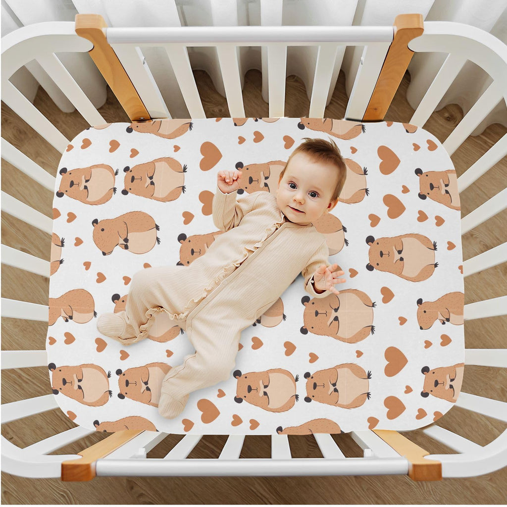 Soft Breathable Microfiber Crib Sheet T9785