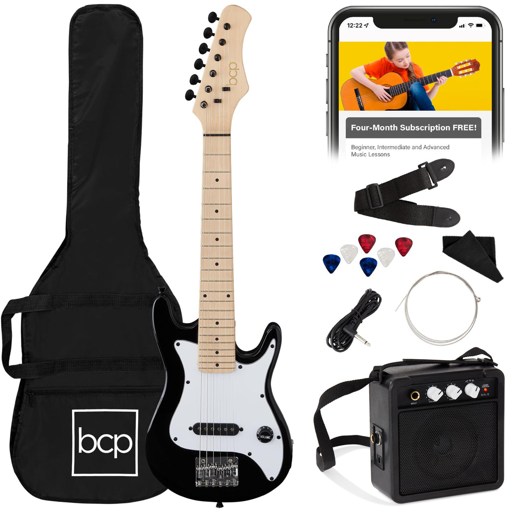 30in Kids Electric Guitar Starter Kit with Amplifier V77356