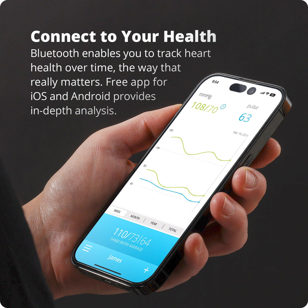 Bluetooth Blood Pressure Monitor with Upper Arm Cuff T48198