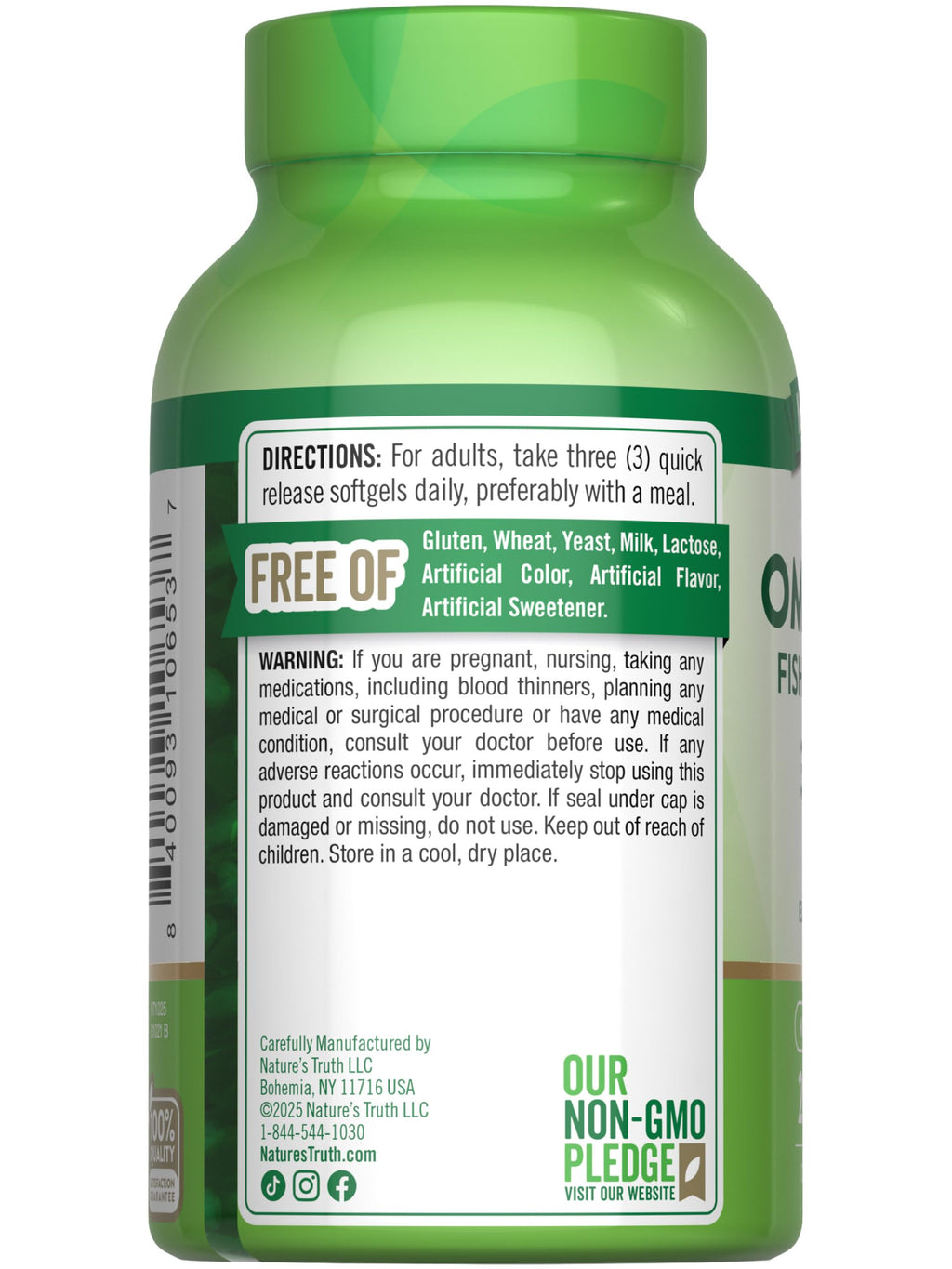 Omega 3 6 9 3600mg 200 Softgels K827