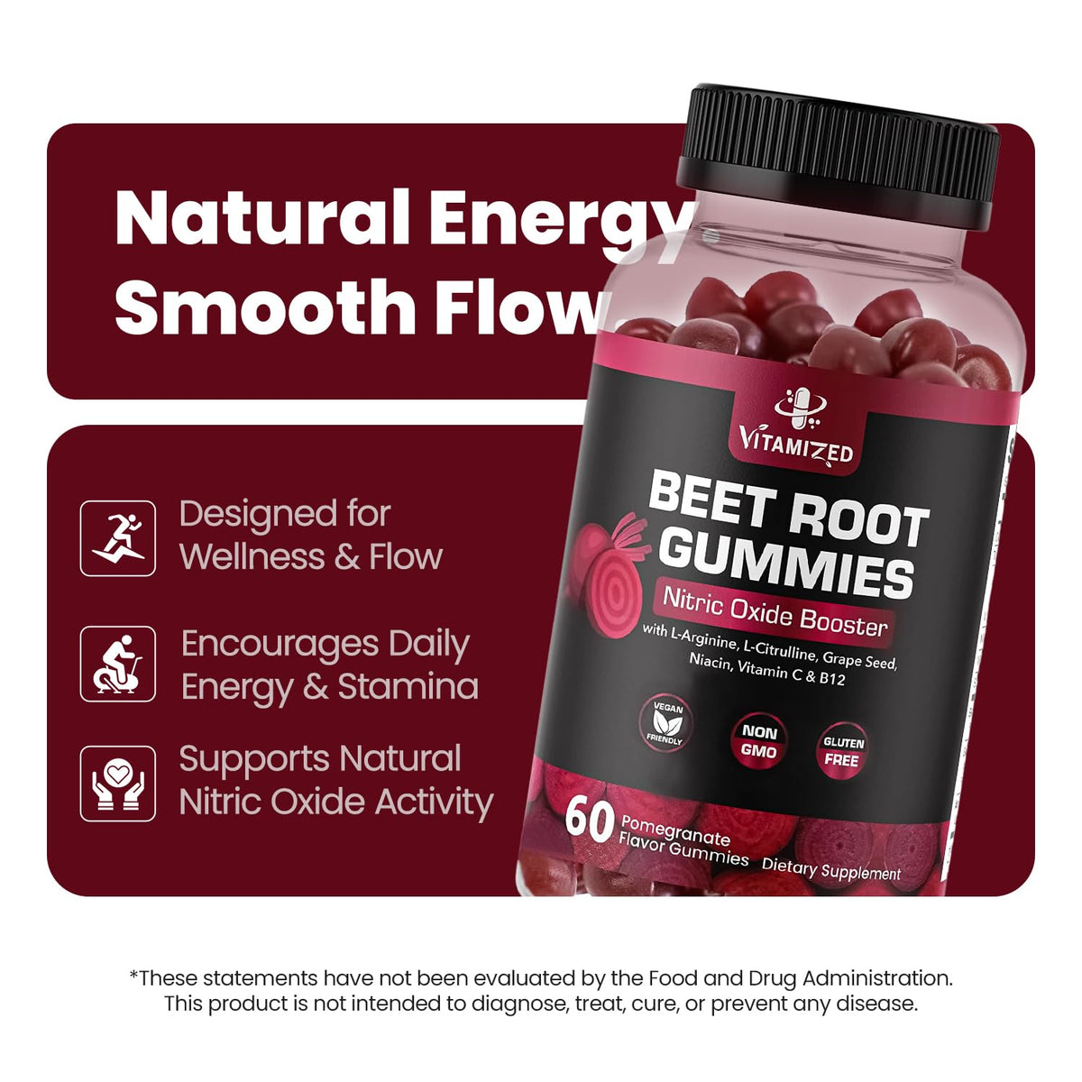 Beet Root Gummies with Grape Seed G413