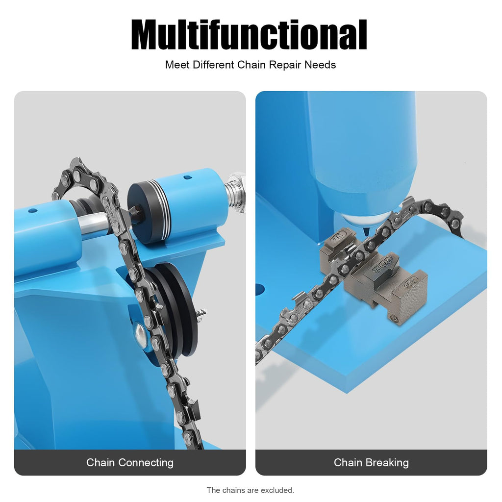 Heavy Duty 2 in 1 Chain Breaker & Riveter Tool with 3 Punches & 2 Connectors Y156