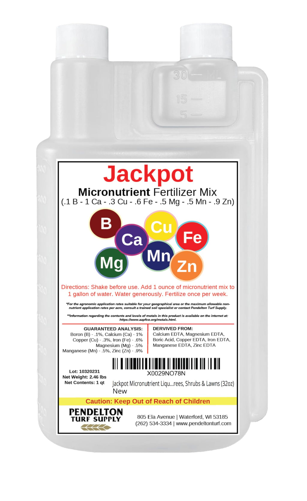 32oz Micronutrient Liquid Fertilizer Mix J30501