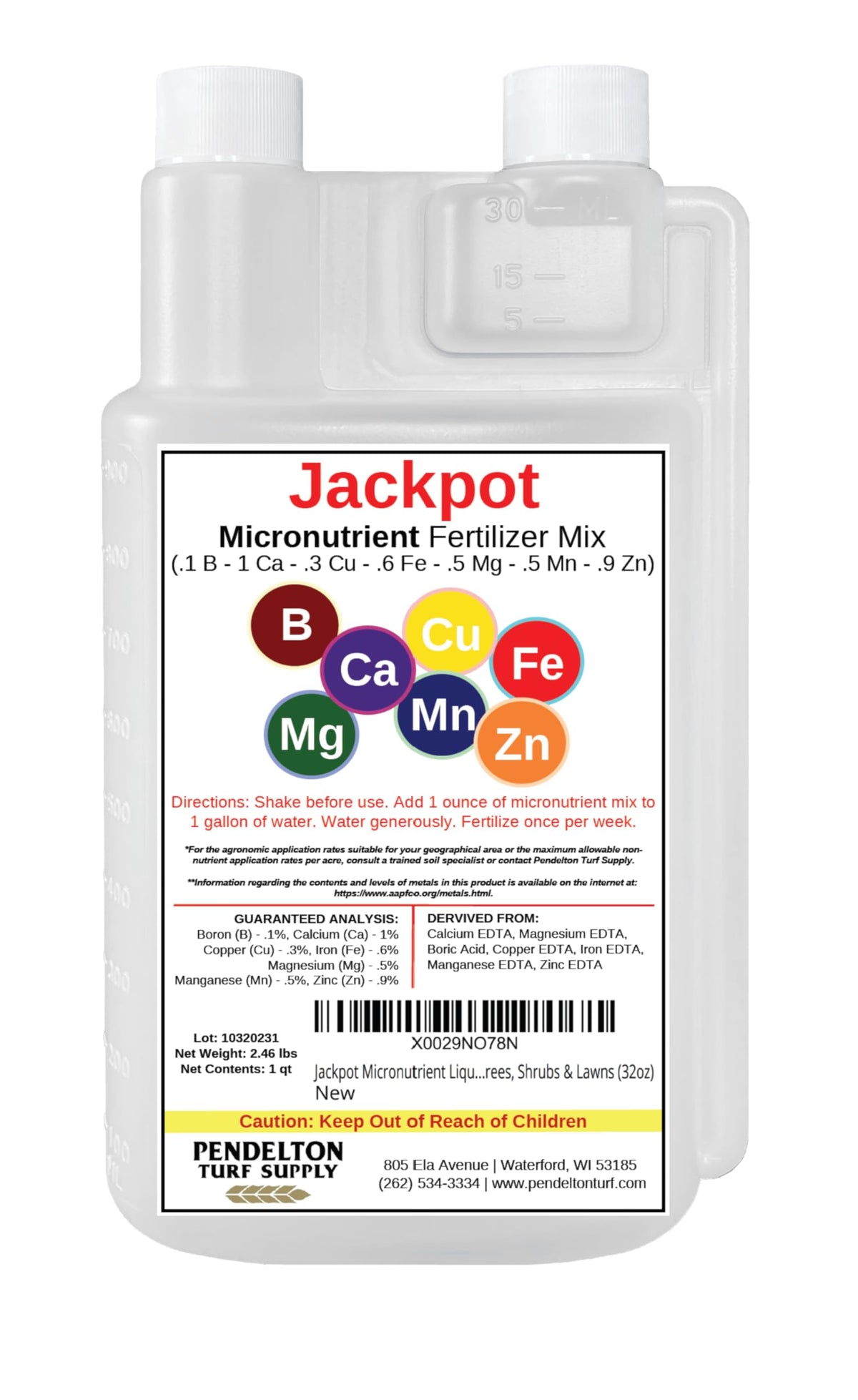 32oz Micronutrient Liquid Fertilizer Mix J30501