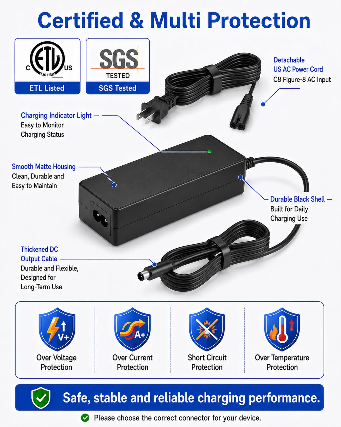 42V 2A Electric Scooter Charger L2062