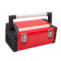 16" Inch Steel Metal Tool Box with Removable Tray V2470