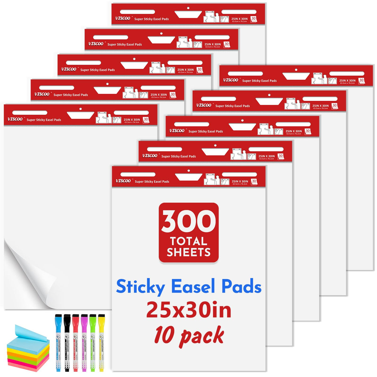 Thickened Sticky Easel Pad 25x30In 10 Pack X370