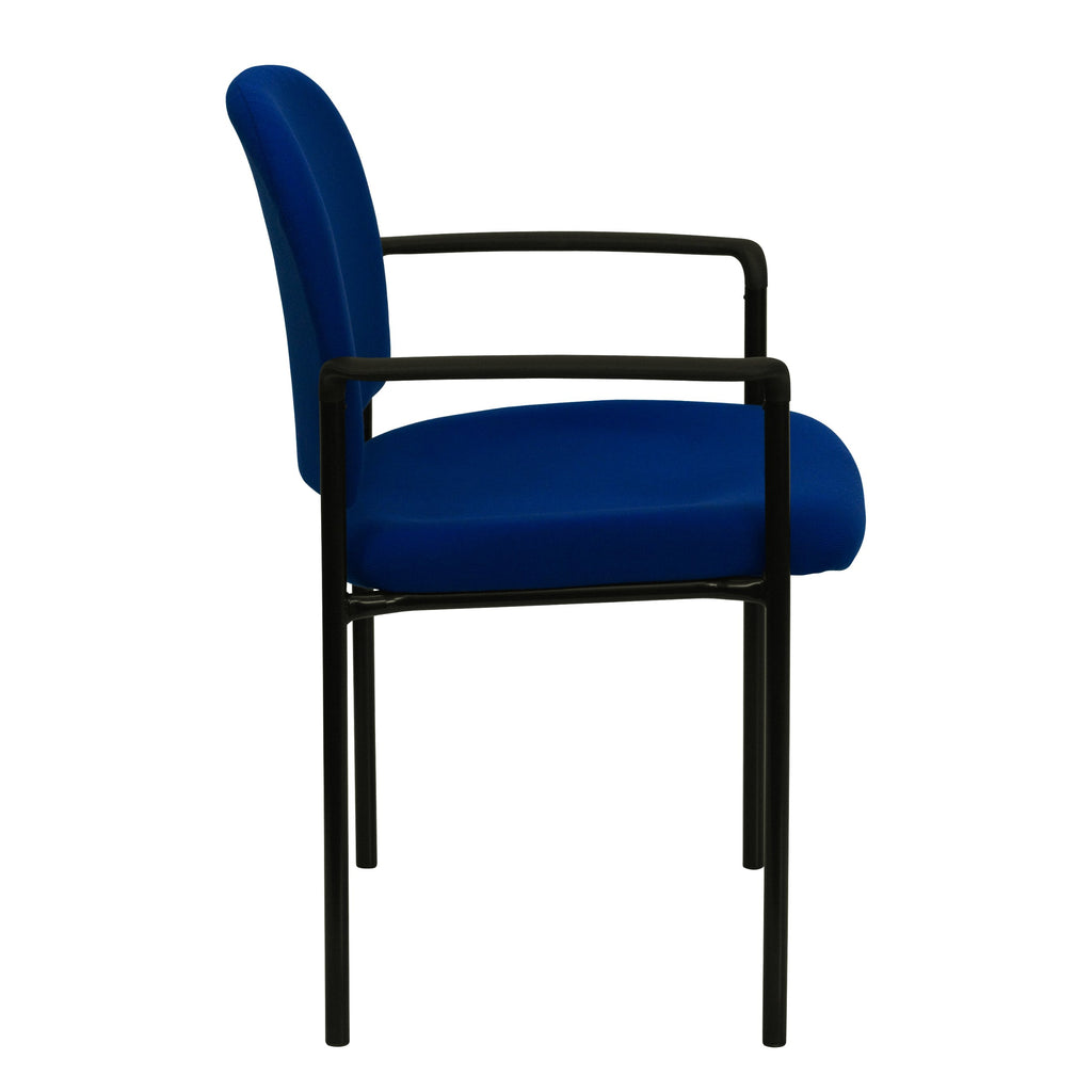 Navy Fabric Stackable Steel Side Chair M700