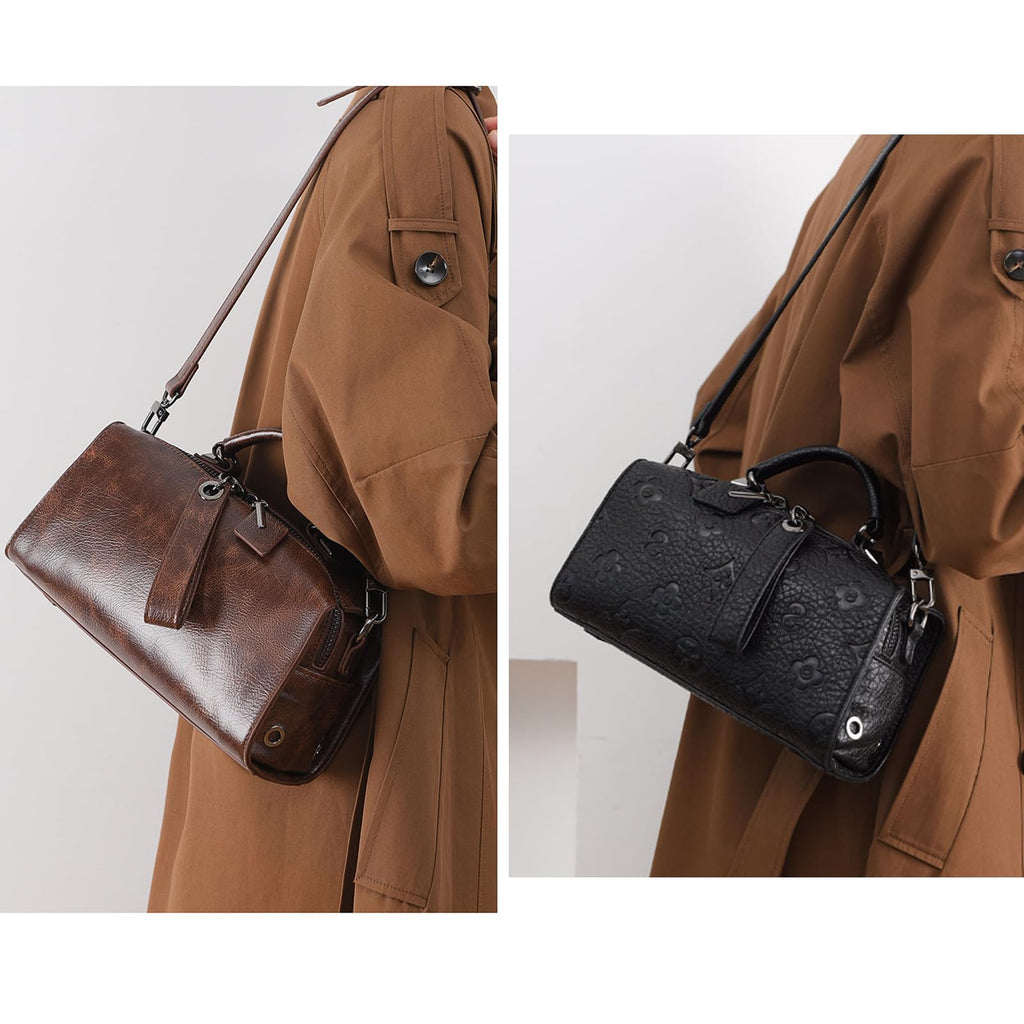 Women Floral Embossed PU Leather Tote Handbag U285