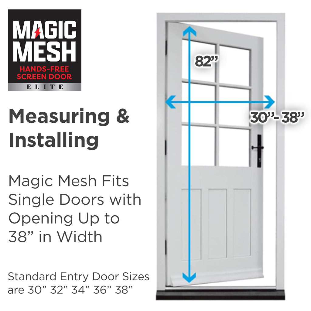 Magnetic Screen Door up to 39 x 83 Inches O943222