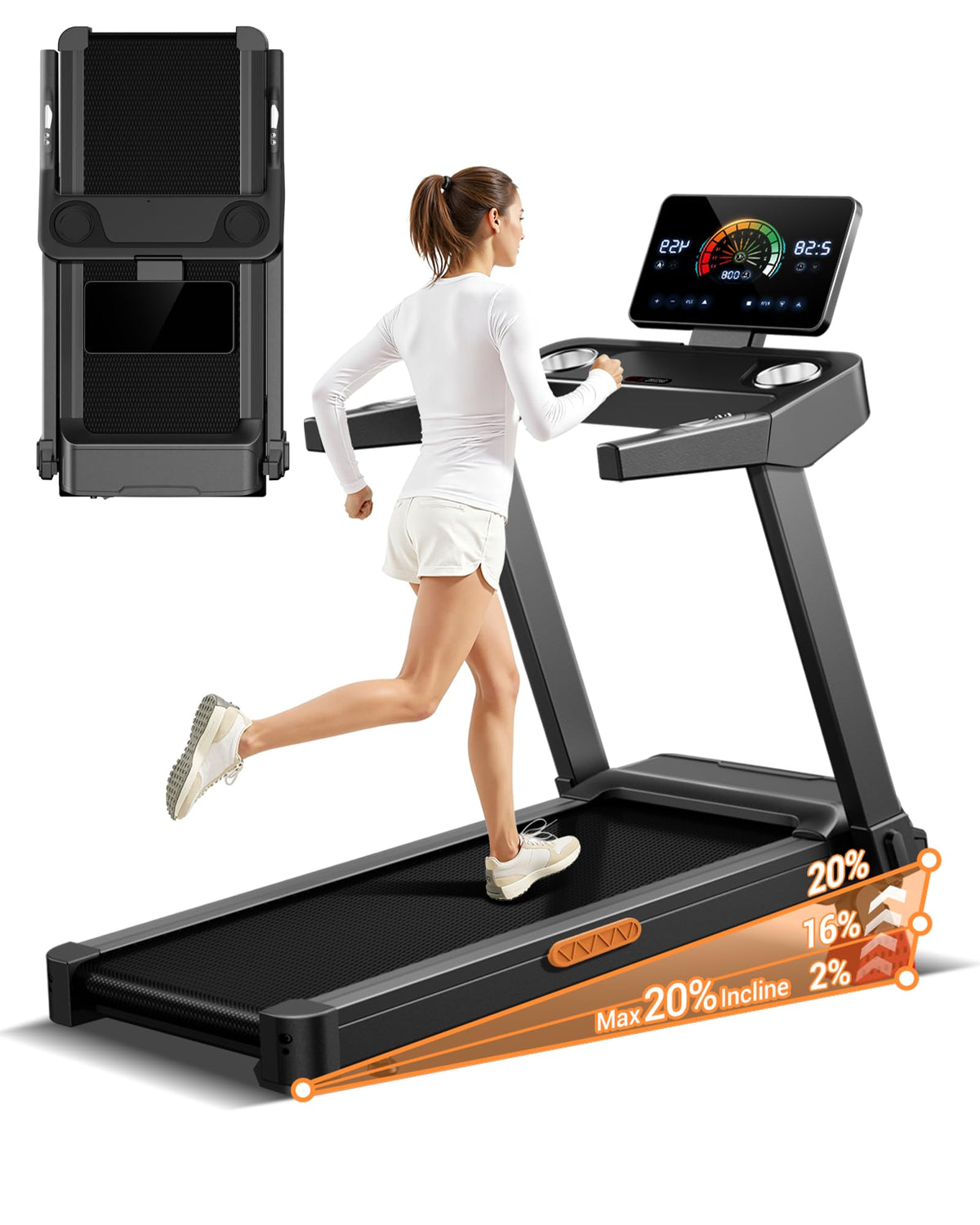 Treadmill with 20% Incline V5832