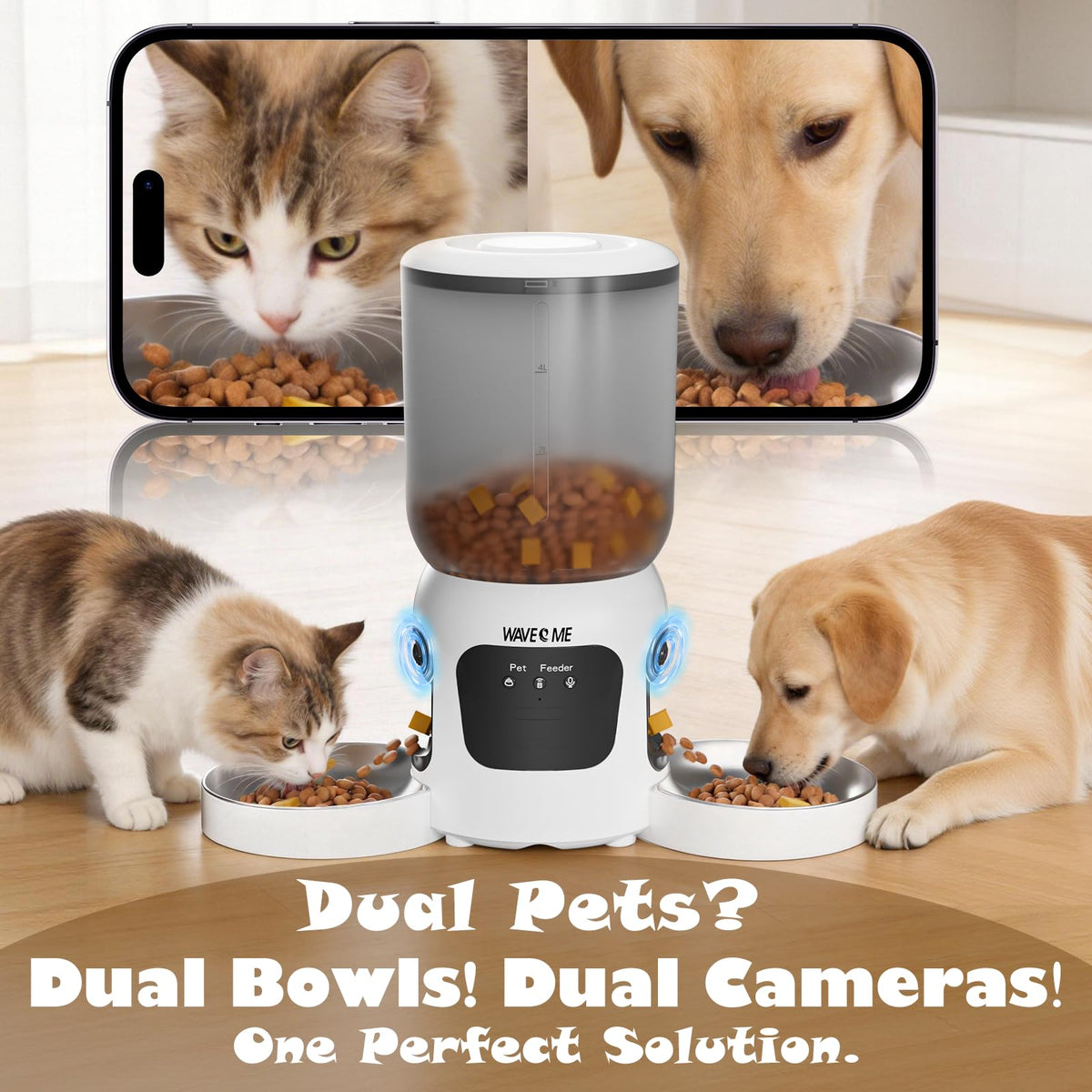 Automatic Cat Feeder with Dual Camera F500993